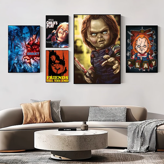 Classic Horror Movie Chucky Child's Play Good Quality Prints and Posters Vintage Room Bar Cafe Decor Home Decor