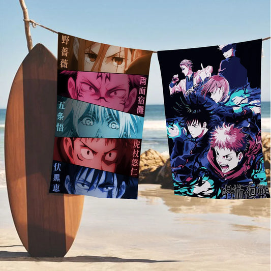 Jujutsu Kaisen Anime  Towel Microfiber Beach Towel Absorbent Quick dry Soft Yoga Swimming Resort Mountain Climbing Towel