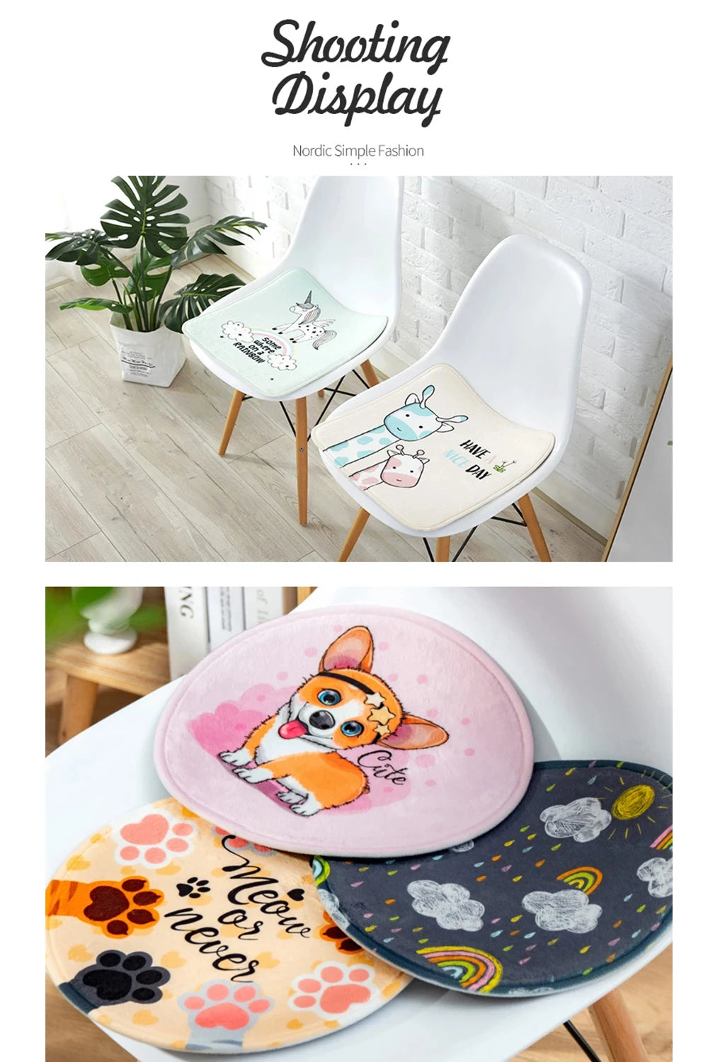 Abstract Line Geometry Curve Girl Modern European Stool Pad Patio Home Kitchen Office Chair Seat Cushion Pads Sofa Seat  Mat Pad