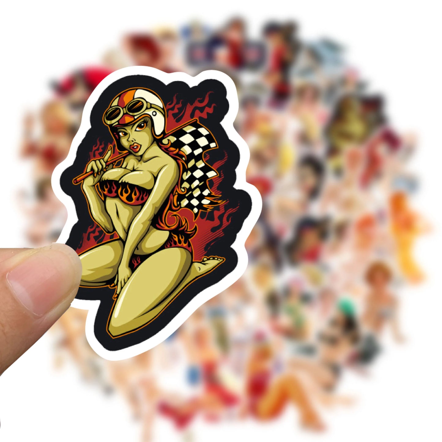 10/50Pcs Pin up Girl Cartoon Stickers Toys For Children Motorcycles Skateboards Phones DIY Hand Diaries Scrapbook