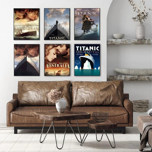 Titanic No Framed Classic Vintage Posters Waterproof Paper Sticker Coffee House Bar Home Decor