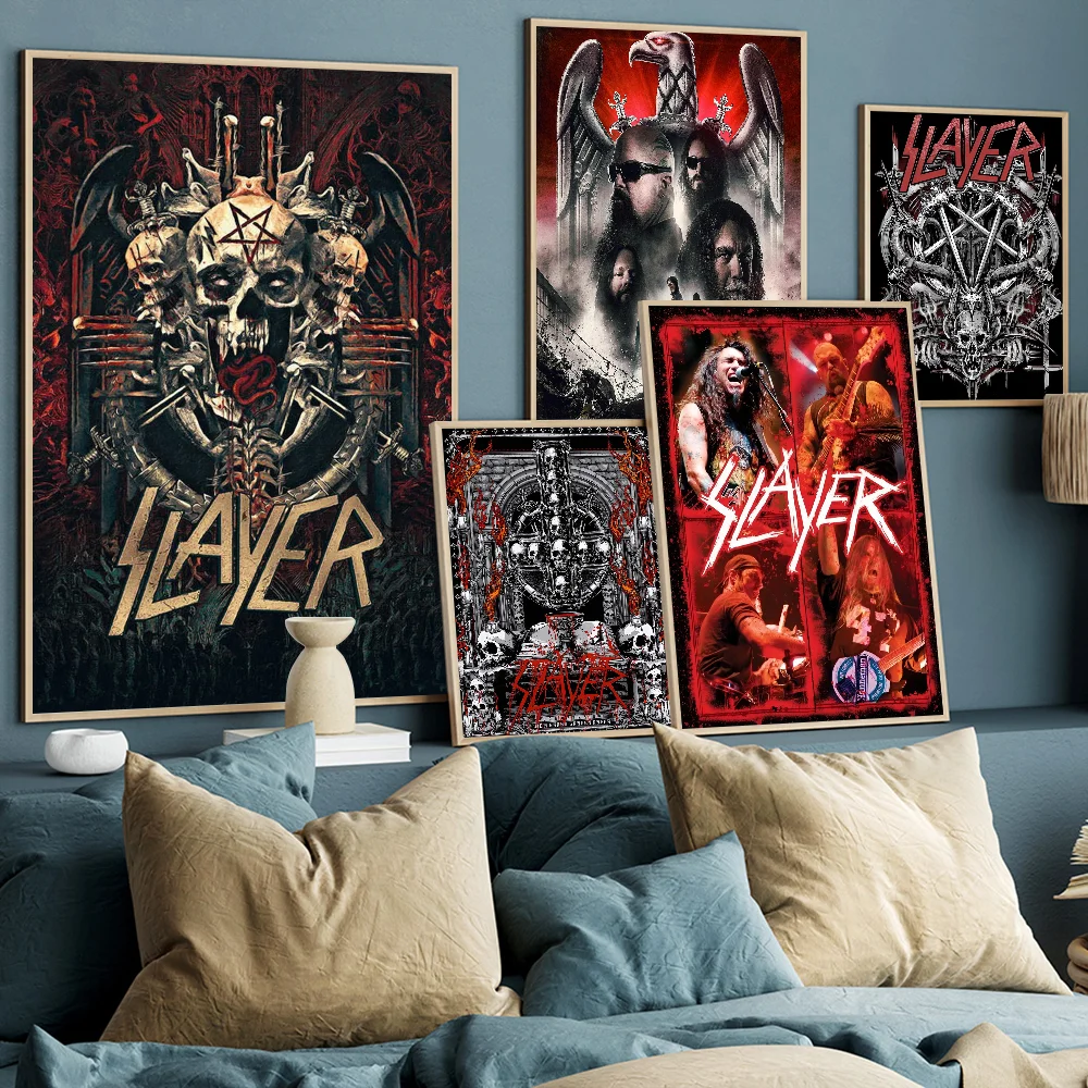 Placa de metal con forma de banda de rock vintage, pintura en hojalata, placa de banda, póster de cine, pósteres de anime, arte de pared adhesivo de calidad HD