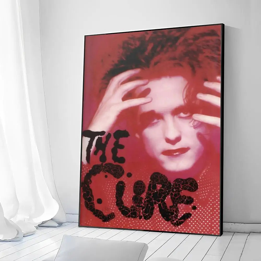 The Cure Posters Waterproof Paper Sticker Self-adhesive Art Poster Kraft Paper Sticker DIY Room Bar Cafe Decorative Painting