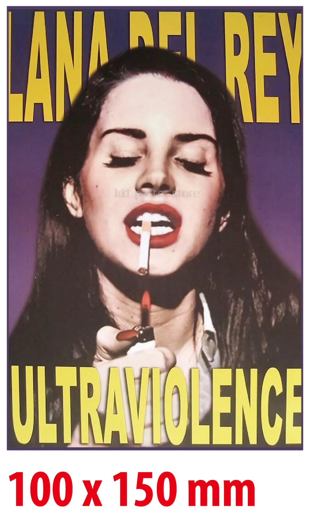 10 piezas de pósteres de Lana Del Rey con forma de tarjeta Born To Die Violet Bent Backwards Over the Grass Paradise Singer, pegatinas de pared para habitación, bar, decoración artística