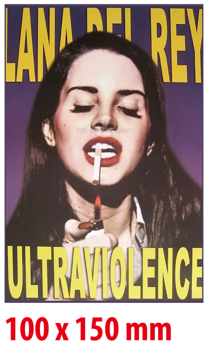 10 piezas de pósteres de Lana Del Rey con forma de tarjeta Born To Die Violet Bent Backwards Over the Grass Paradise Singer, pegatinas de pared para habitación, bar, decoración artística