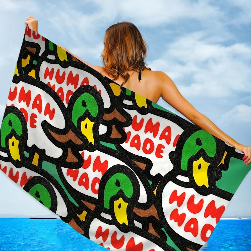 H-HUMAN M-MADE Towel Microfiber Beach Towel Absorbent Quick dry Soft Yoga Swimming Resort Mountain Climbing Towel