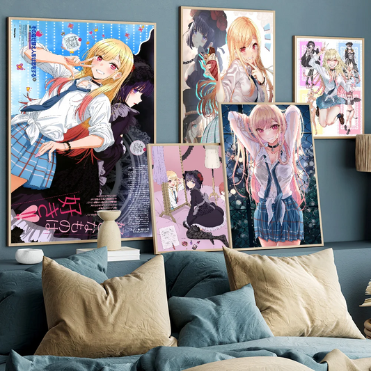 Japan Anime Marin Kitagawa Classic Vintage Posters Whitepaper Prints Posters Artwork Kawaii Room Decor