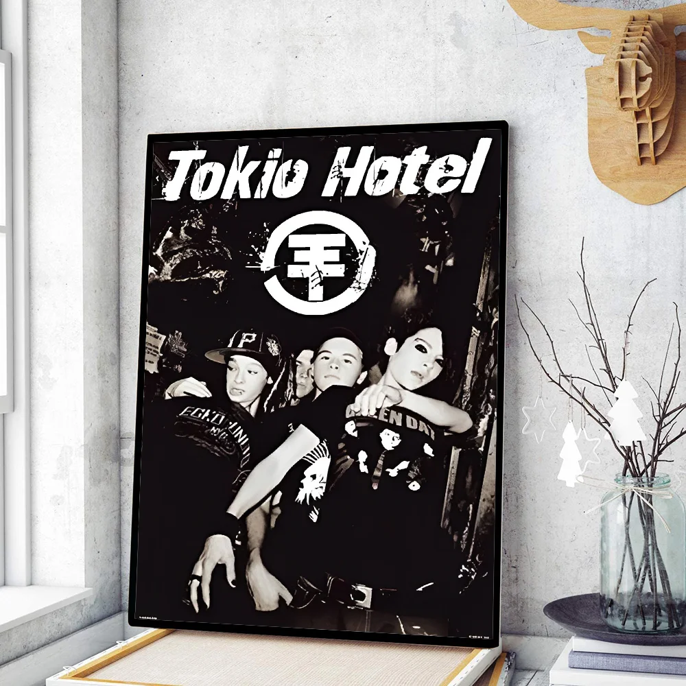 Tokio Hotel Band Poster Movie Sticky Posters Retro Kraft Paper Sticker DIY Room Bar Cafe Aesthetic Art Wall Painting