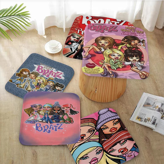 Bratz Doll Tie Rope Chair Cushion Soft Office Car Seat Comfort Breathable 45x45cm Cushion Pads