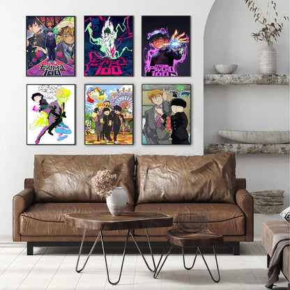 Mob Psycho 100 Classic Movie Posters HD Quality Poster Wall Art Painting Study Nordic Home Decor