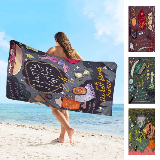 Hot P-Potters movie Towel Microfiber Beach Towel Absorbent Quick dry Soft Yoga Swimming Resort Mountain Climbing Towel