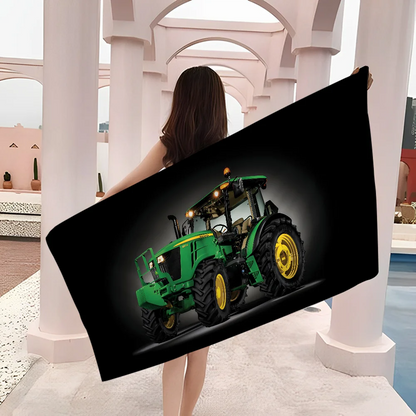 T-TractorS Car Towel Microfiber Beach Towel Absorbent Quick dry Soft Yoga Swimming Resort Mountain Climbing Towel