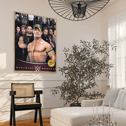 Wwe DIY Sticky Poster Fancy Wall Sticker for Living Room Bar Decoration Wall Decor