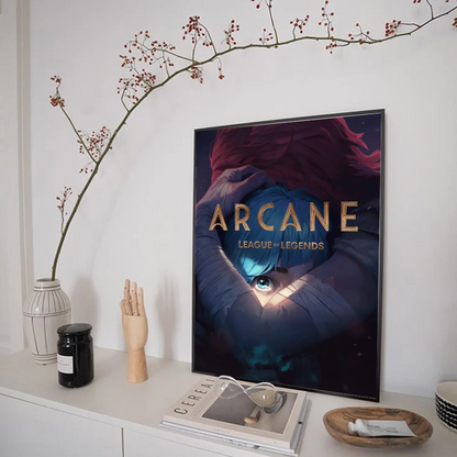 A-Arcane L-League of L-Legends Self-adhesive Art Poster Whitepaper Prints Posters Artwork Aesthetic Art Wall Painting