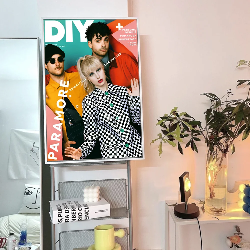 Paramore Band Poster Anime Posters Sticky HD Quality Wall Art Retro Posters for Home Kawaii Room Decor Anime Posters Sticky