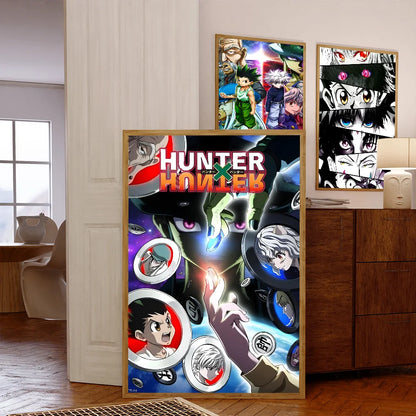 Hunter X Hunter Manga Anime  Anime Posters Sticky Whitepaper Sticker DIY Room Bar Cafe Kawaii Room Decor