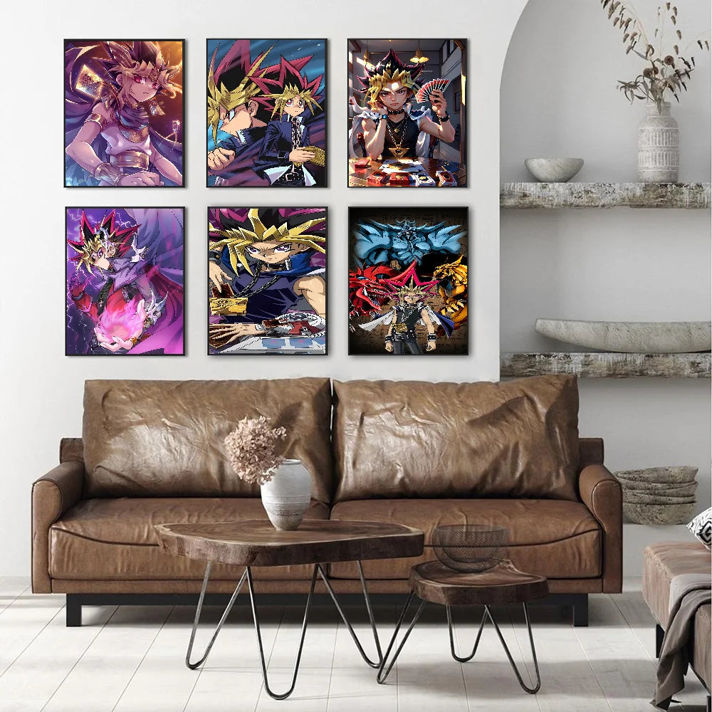 Yu-Gi-Oh! Classic Movie Posters Fancy Wall Sticker for Living Room Bar Decoration Room Wall Decor