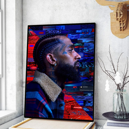 Nipsey Hussle American Rapper Poster Movie Sticky Posters Retro Kraft Paper Sticker DIY Room Bar Cafe Art Wall Painting