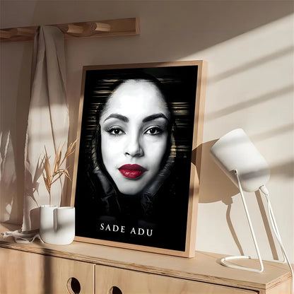 Pósteres de películas de la banda S-Sade Adu Singer, calcomanías de pared elegantes para sala de estar, bar, pintura estética, decoración de pared de habitación