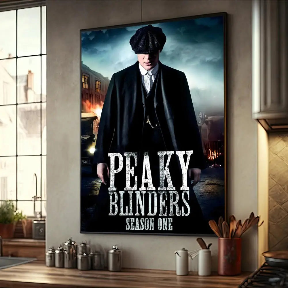 P-Peaky B-Blinders TV Good Quality Prints and Posters Waterproof Paper Sticker Coffee House Bar Cool Wall Stickers Decoration