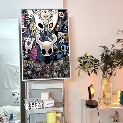 Japan Anime Video Games Hollow Knight Anime Posters Sticky HD Quality Wall Art Retro Posters for Home Kawaii Room Decor