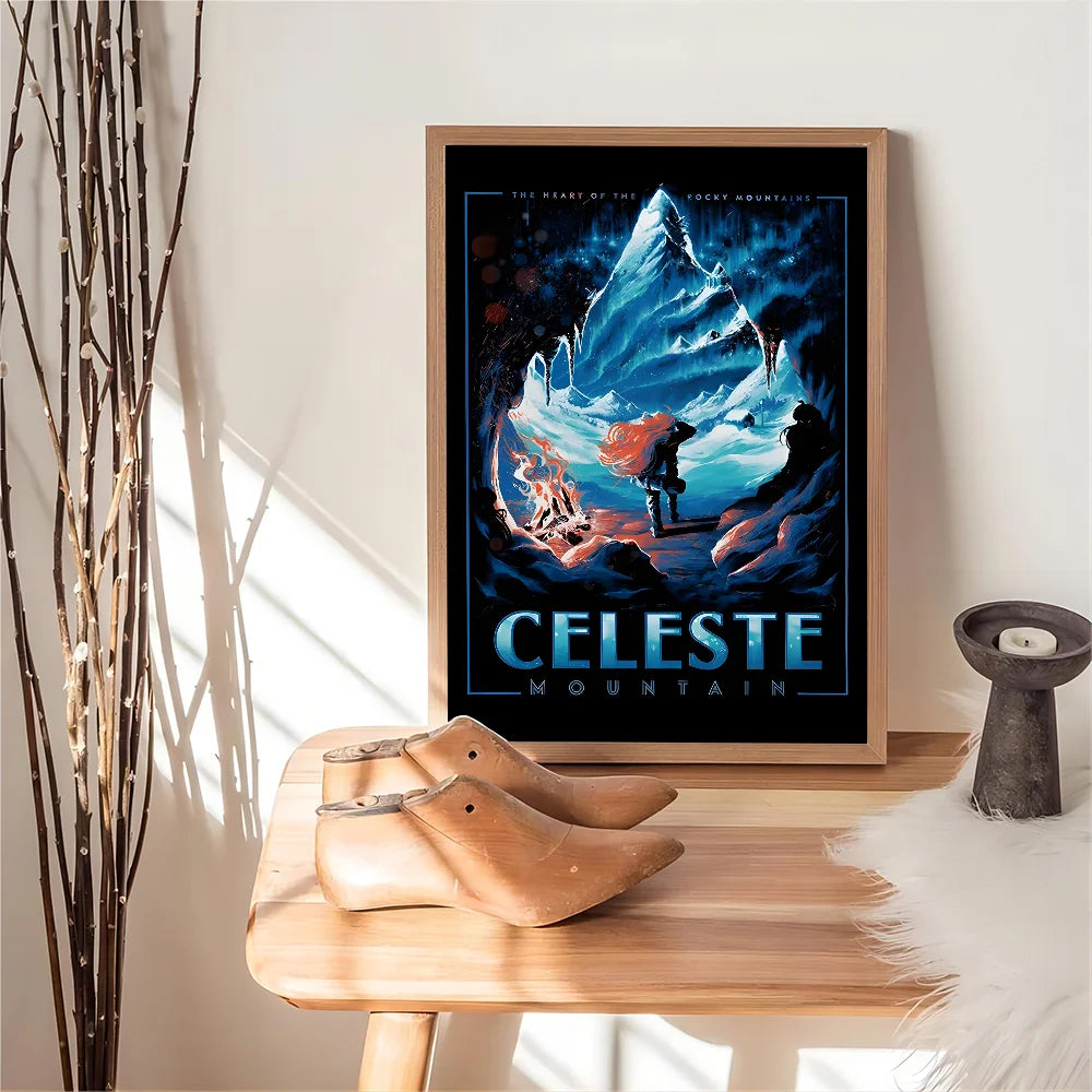 Celeste Game DIY Sticky Poster Fancy Wall Sticker for Living Room Bar Decoration Wall Decor