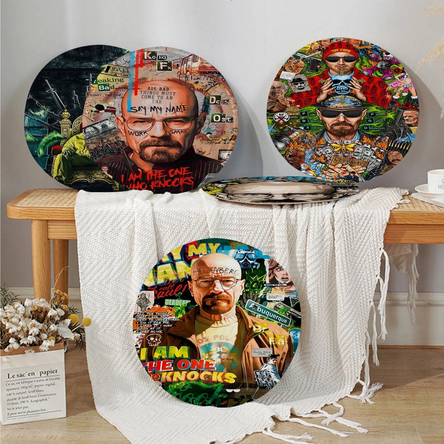 Breaking Bad Movie Cushion Mat Round Seat Cushion Office Dining Stool Pad Sponge Sofa Mat Non-Slip Chair Cushions