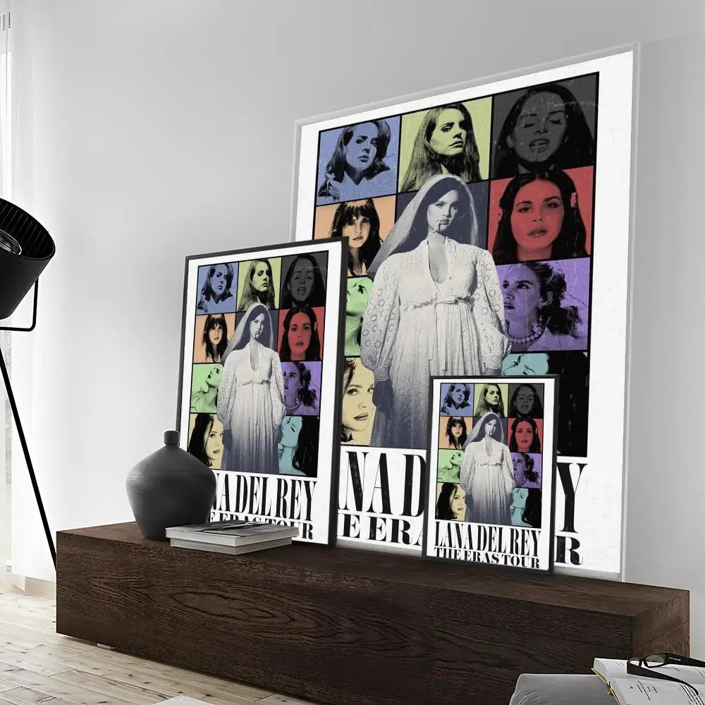 Póster de Lana Del Rey Lust for Life, pósteres de anime, pósteres retro de arte de pared de calidad HD adhesivos para decoración de habitaciones kawaii del hogar