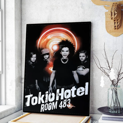 Tokio Hotel Band Poster Movie Sticky Posters Retro Kraft Paper Sticker DIY Room Bar Cafe Aesthetic Art Wall Painting