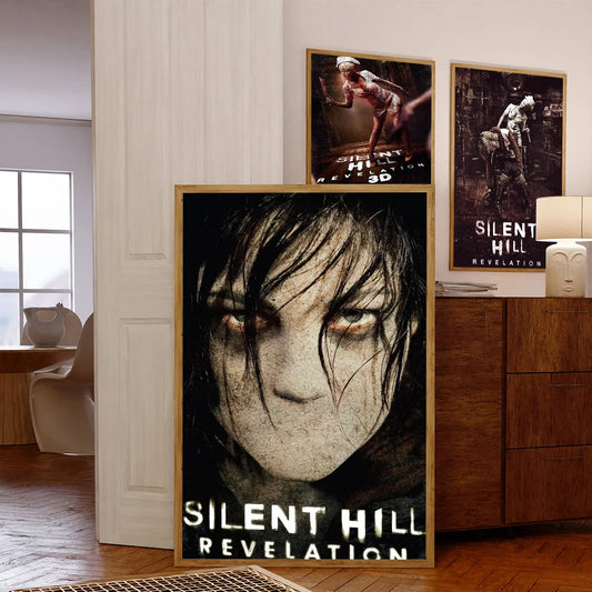 Silent Hill1 2 3 Game Movie Anime Posters Sticky HD Quality Wall Art Retro Posters for Home Kawaii Room Decor