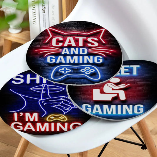 Gaming Room Decoration Modern Minimalist Style Fabric Cushion Non-slip Living Room Sofa Decor Students Stool Office Stool Seat