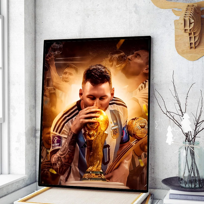 Football Star Poster Movie Sticky Posters Retro Kraft Paper Sticker DIY Room Bar Cafe Aesthetic Art Wall Painting