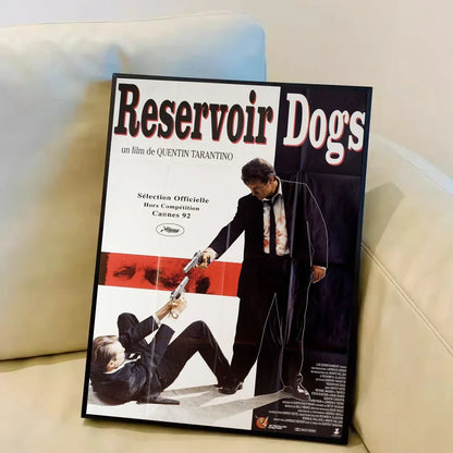 American Movie Reservoir Dogs Canvas Painting DIY Sticky Poster Fancy Wall Sticker for Living Room Bar Decoration Wall Decor