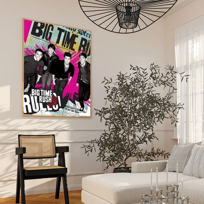 Pósteres de películas clásicas de Big Time Rush, pósteres de calidad HD, arte de pared, pintura, estudio, decoración nórdica para el hogar