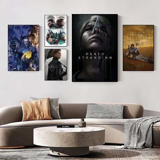 Game TV Death Stranding DIY Sticky Poster Whitepaper Prints Posters Artwork Vintage Decorative Painting