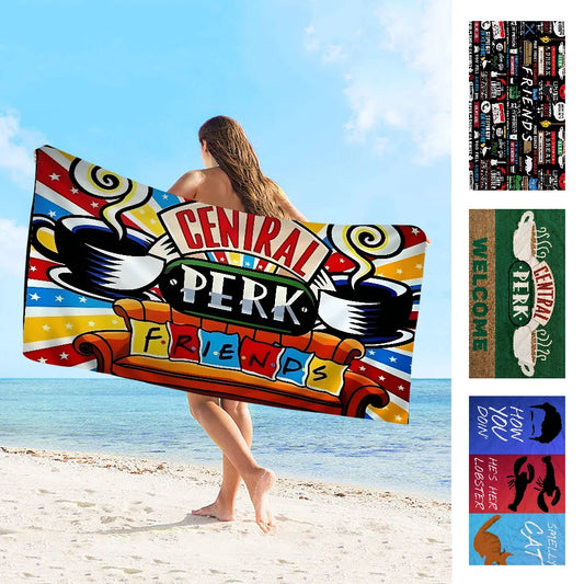 Friends-TV SHOW Towel Microfiber Beach Towel Absorbent Quick dry Soft Yoga Swimming Resort Mountain Climbing Towel