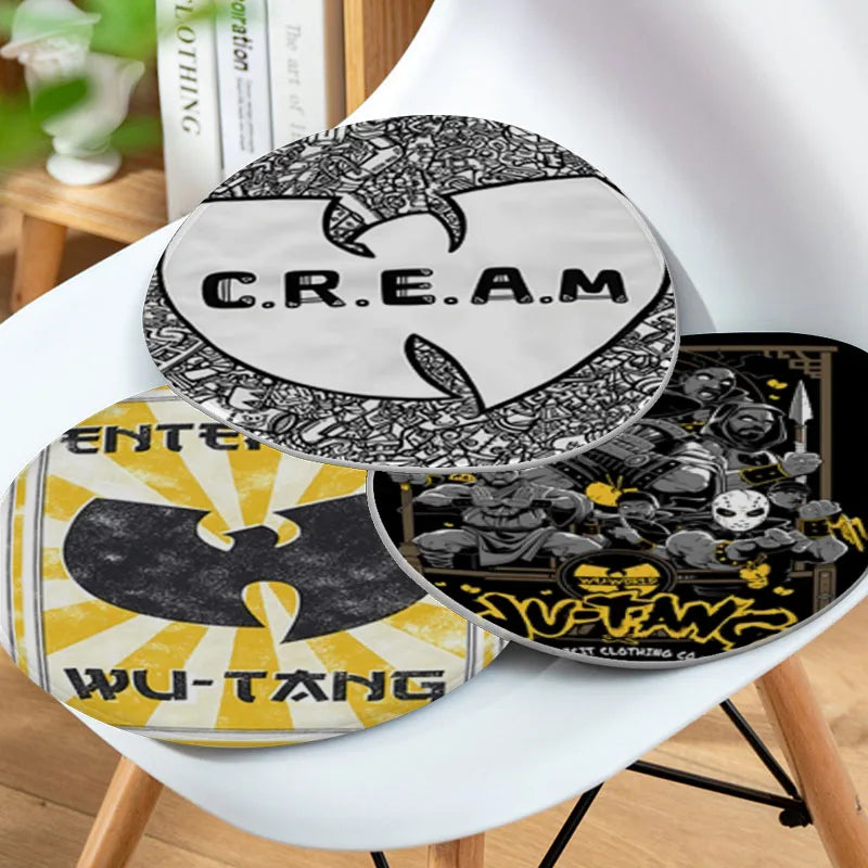 WU-T--TANG CLAN Nordic Printing Dining Chair Cushion Circular Decoration Seat For Office Desk Cushion Pads