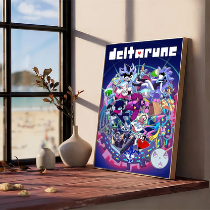 Deltarune ゲーム 高品質プリントとポスター 防水紙ステッカー コーヒーハウス バー ポスター ウォールステッカー