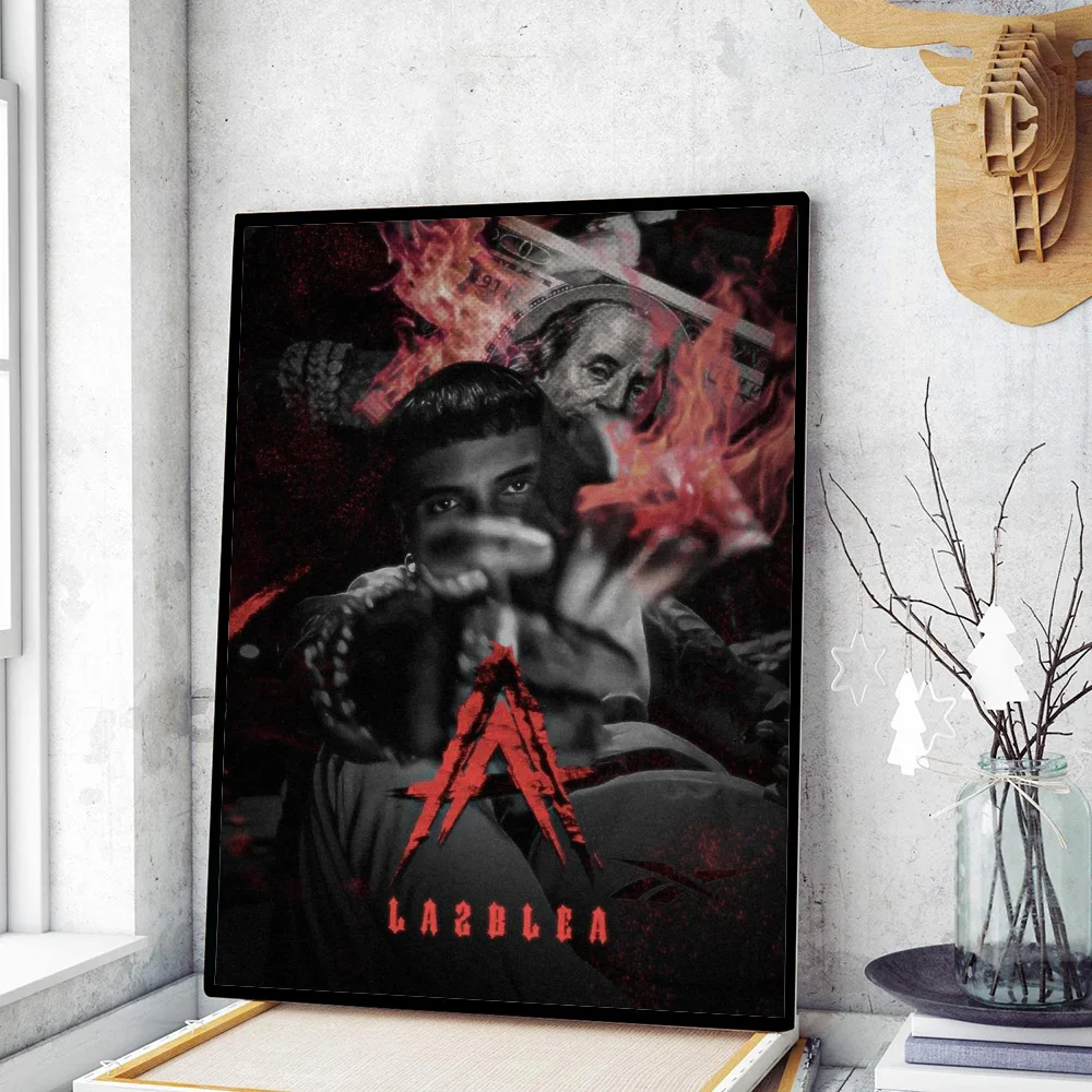 Hip Hop Rapper Anuel AA Poster Movie Sticky Posters Retro Kraft Paper Sticker DIY Room Bar Cafe Aesthetic Art Wall Painting