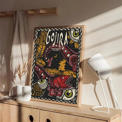 Pósteres de películas clásicas de la banda Gojira, pósteres de películas clásicas de calidad HD, arte de pared, pintura, estudio, decoración nórdica para el hogar