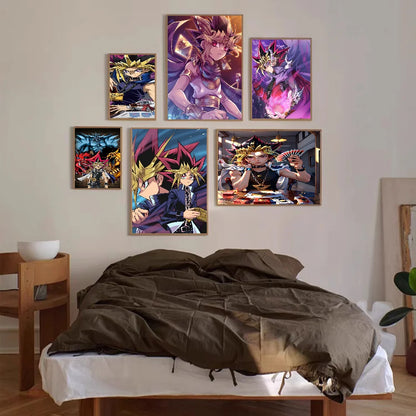 Yu-Gi-Oh! Classic Movie Posters Fancy Wall Sticker for Living Room Bar Decoration Room Wall Decor