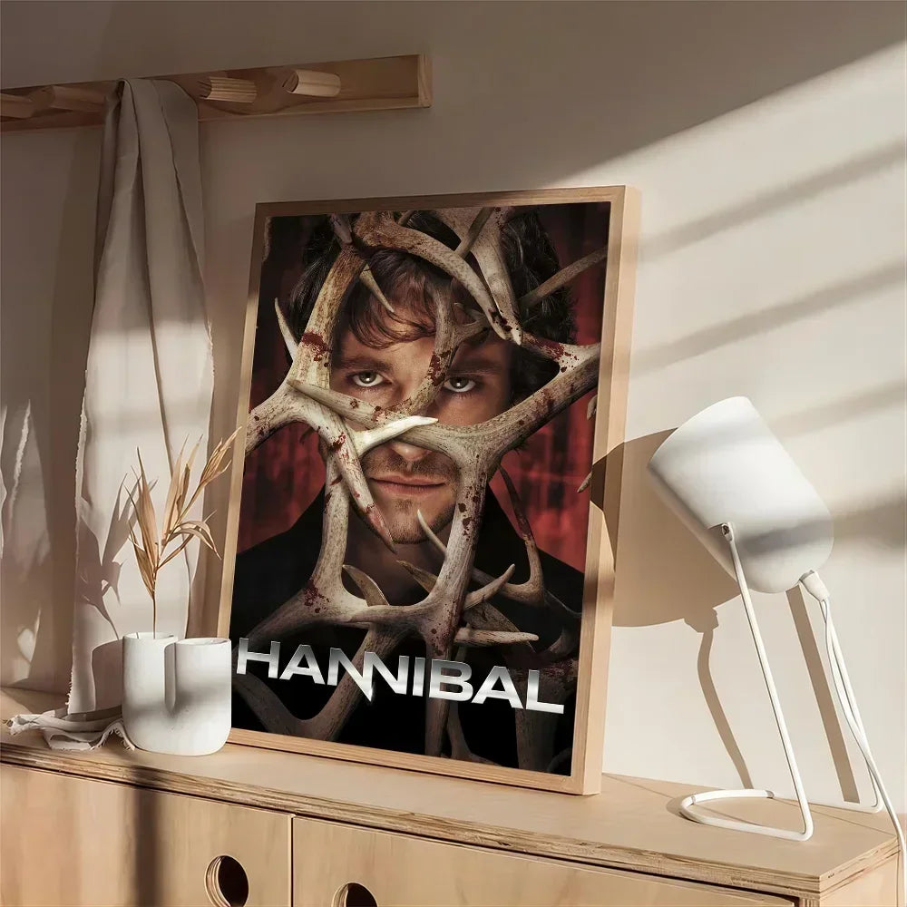 Hannibal TV Poster Anime Posters Sticky HD Quality Wall Art Retro Posters for Home Kawaii Room Decor