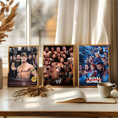 Wwe DIY Sticky Poster Fancy Wall Sticker for Living Room Bar Decoration Wall Decor