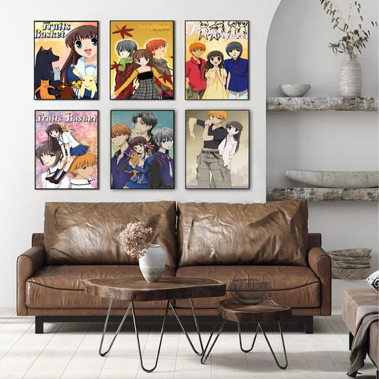 Fruits Basket Anime Good Quality Prints and Posters Vintage Room Bar Cafe Decor Home Decor