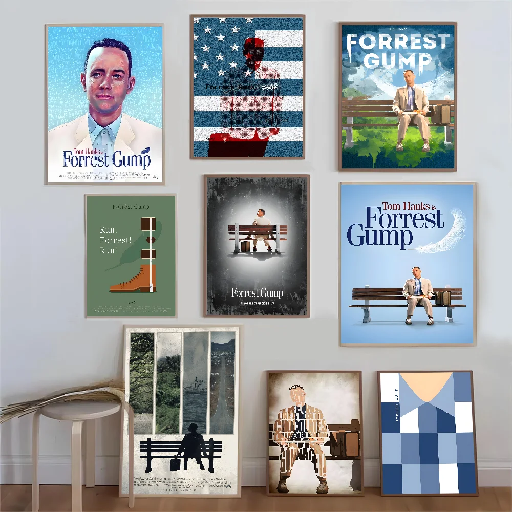 Classic Movie Forrest Gump(1994) Film Anime Posters Sticky Whitepaper Prints Posters Artwork Kawaii Room Decor