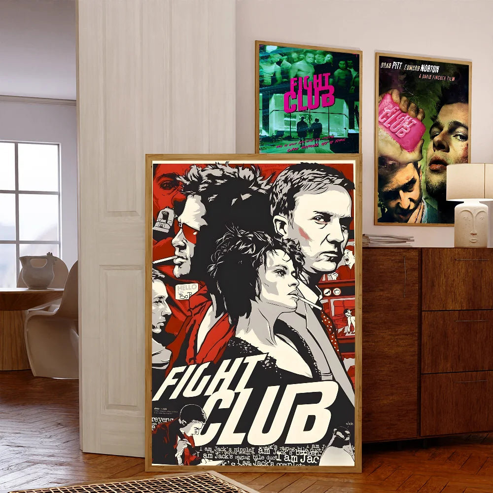 Fight Club Movie Classic Movie Posters HD Quality Poster Wall Art Painting Study Nordic Home Decor