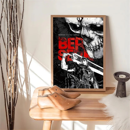 Amine BERSERK Poster Home Furnishing Highend Kraft paper Poster Wall Painting Study Home Living Room Decoration