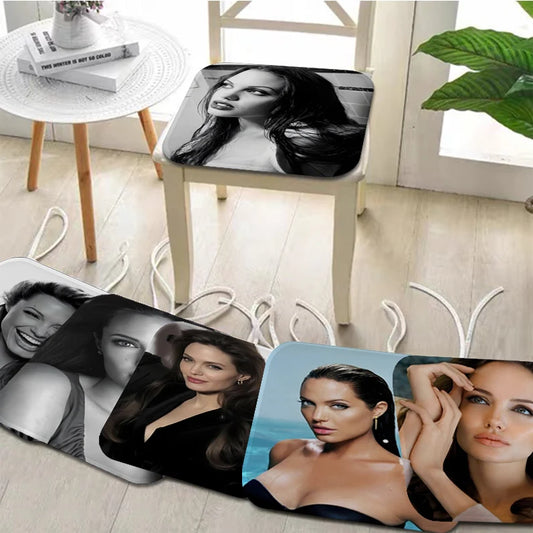 Angelina Jolie Tie Rope Chair Cushion Soft Office Car Seat Comfort Breathable 45x45cm Chair Mat Pad