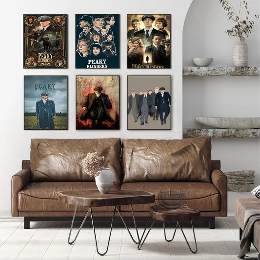 P-Peaky B-Blinders TV Good Good Quality Prints and Posters Vintage Room Home Bar Cafe Decor Aesthetic Art Wall Painting