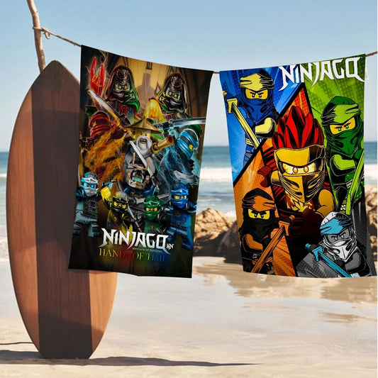 Cartoon N-Ninjago Cool L-LEGO Towel Microfiber Beach Towel Absorbent Quick dry Soft Yoga Swimming Resort Mountain Climbing Towel